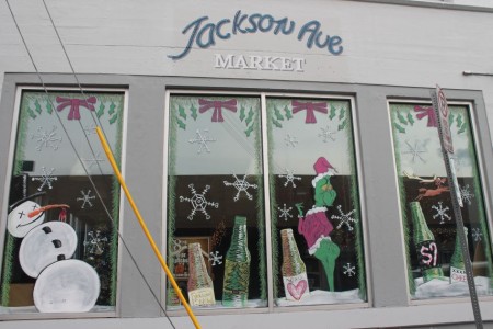 Christmas Window Displays, Jackson Avenue Market, Knoxville, December 2012