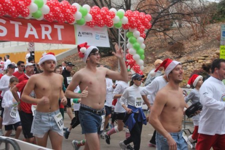 Jingle Bell Run, Market Square, Knoxville, December 2012