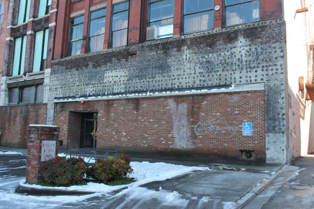 Bacon and Company Building Facade Work, Knoxville, January 2013