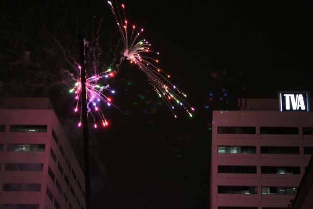 Fireworks, New Year's 2013, Knoxville