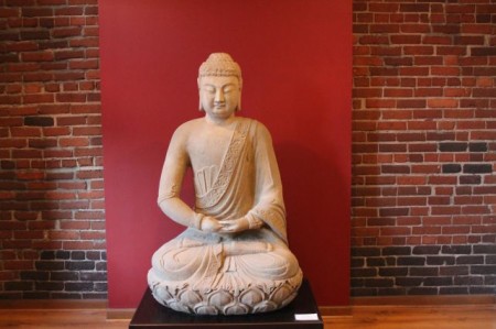 900 pound Buddha waits patiently, Ely Building, Knoxville, February 2013