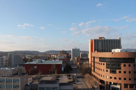 Northern View from the Medical Arts Building, Main Street, Knoxville, February 2013