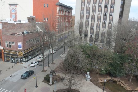 A View from the Arnstein Building, Union and Market Street, Knoxville, March 2013