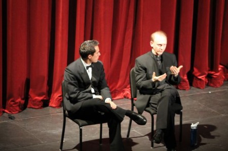 Maestro James Fellenbaum and Gabriel Lefkowitz, Bijou Theater, Knoxville, March 2013