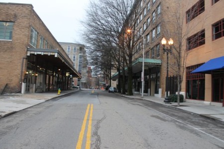 Union Avenue on Christmas Day, Knoxville, December 2012