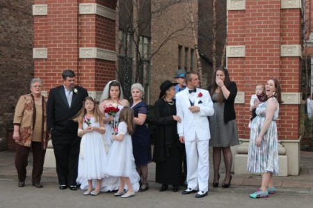 Wedding Party, Market Square, Knoxville, February 2013