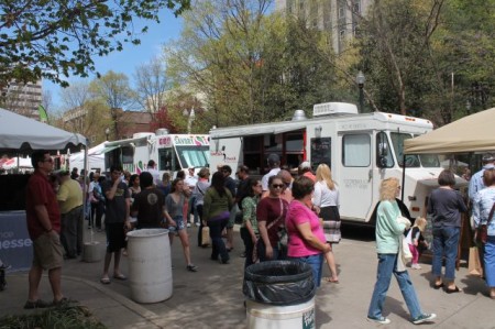 Food Trucks, Market Square Art Fair, Dogwood Arts Festival, Knoxville, April 2013