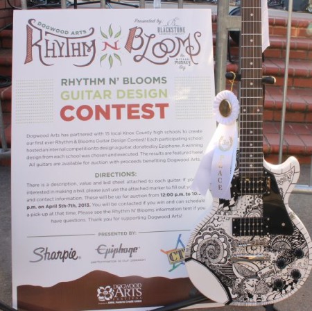 Guitar Decorating Contest, Rhythm and Blooms, Knoxville, April 2013