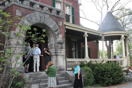 Kim Trent Greets Guests at Historic Westwood, 3425 Kingston Pike, Knoxville, April 2013