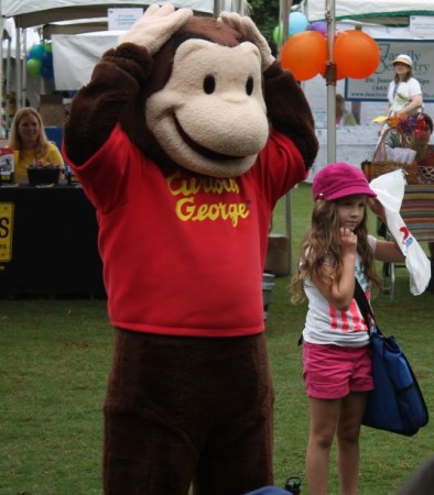 Curious George, Children's Festival of Reading, Knoxville, May 2013