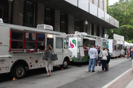 Food Trucks, Market Square Farmers' Market, Knoxville, May 2013