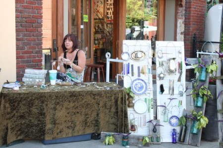 Handmade Jewelry on Market Square, Knoxville, May 2013