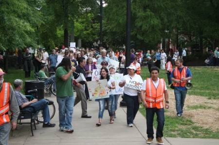 Pro-Immigration Reform Rally and March, Krutch Park, Knoxville, April 2013