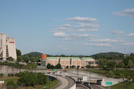 View from the State Street Parking Garage, Knoxville, May 2013