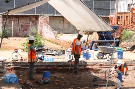Archaeological Dig, Locust and Summer Place, Knoxville, June 2013