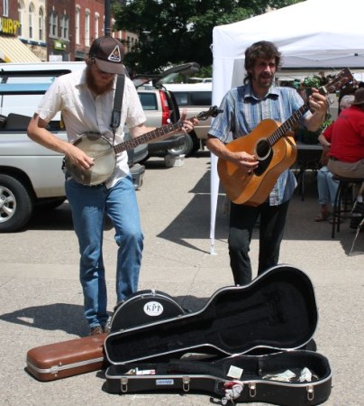 Buskers at the Farmers' Market, Market Square, Knoxville, Spring 2013