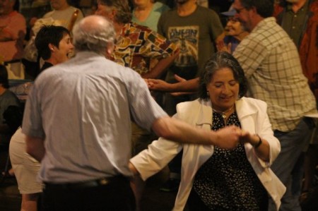Mayor Rogero Dancing at the Bob Dylan Birthday Bash, Market Square, Knoxville, June 2013