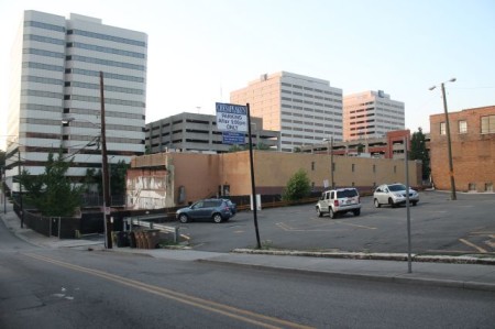 Parking Lots, Locust Street Between Union and Summer Place, Knoxville, June 2013