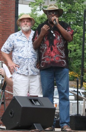 Steve Dupree and Dwight Dwyer, Bob Dylan Birthday Bash, Market Square, Knoxville, June 2013
