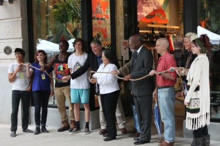 Urban Outfitters Ribbon Cutting, Knoxville, Spring 2013