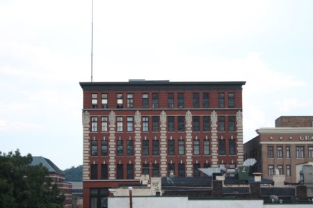 View from the deck of 29 Market Square, Unit 301, Knoxville, June 2013