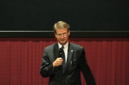 County Mayor Burchett at the Visit Knoxville Marketing Launch, Regal Riviera, Knoxville, July 2013