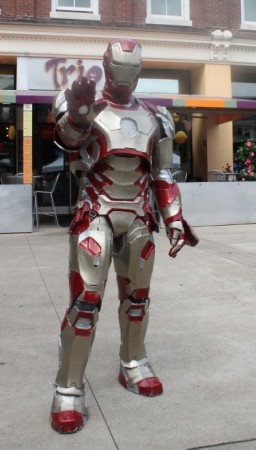 Iron Man on Market Square, Knoxville, Summer 2013