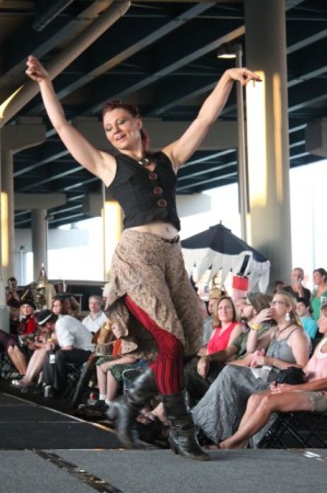 Maria McGuire Dancing at the Steampunk Carnivale, Knoxville, June 2013