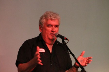 Tony Lawson of WDVX, Relix Theater, Knoxville, July 2013