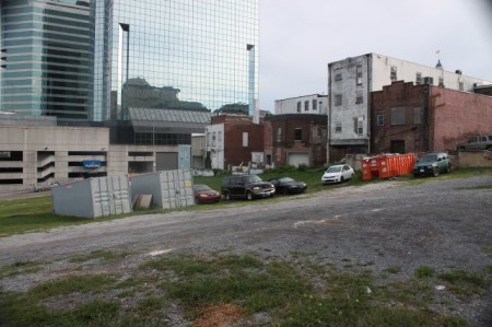 Former News Sentinel Site, Corner of Church and State, Knoxville, August 2013