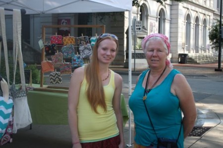 Nancy Roberson (of RichRobes Weaving and Tapestry), Market Square Farmers' Market, Knoxville, Summer 2013