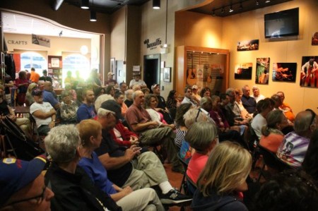 Crowd at the Blue Plate Special, Knoxville Visitor's Center, September 2013