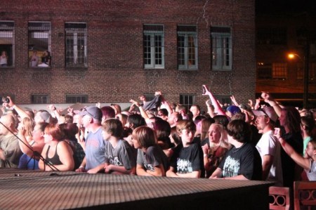 Crowd at the Old City Courtyard, Knoxville, September 2013
