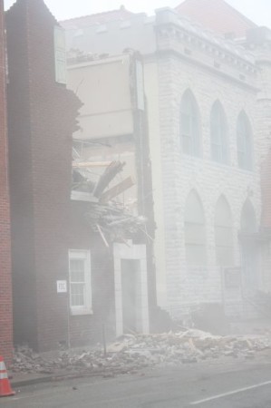 Destruction of 710 and 712 Walnut, Knoxville, September 21, 2013