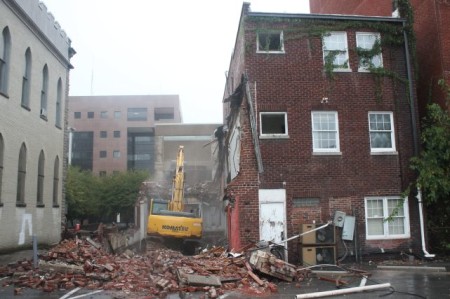 Destruction of 710 and 712 Walnut, Knoxville, September 21, 2013