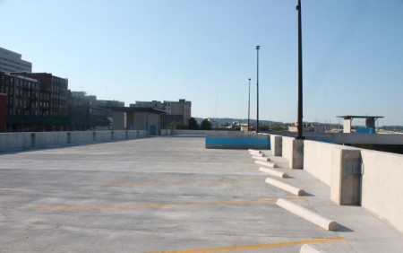 Newly added Top Floor of the State Street Garage, Knoxville, September 2013
