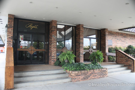 Entrance to Regas Restaurant, Knoxville, October 2013