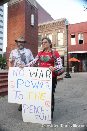 Protest Against Military Intervention in Syria, Knoxville, September 2013