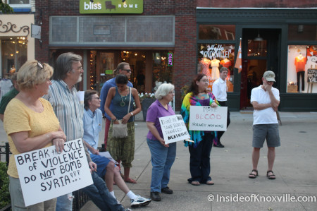 Protest Against Military Intervention in Syria, Knoxville, September 2013