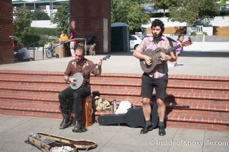 Buskers on Market Square, Knoxville, October 2013