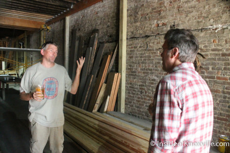 Scott West gives a tour of Scruffy City Hall, Knoxville, October 2013