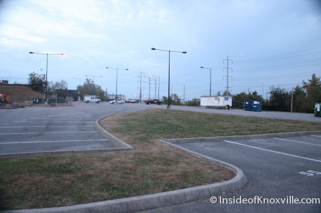 Proposed site of Marble Alley Apartments, Central and Commerce, Knoxville, October 2013