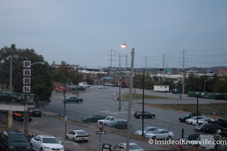 Proposed site of Marble Alley Apartments, Central and Commerce, Knoxville, October 2013