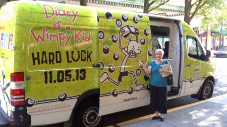 Urban Woman with Wimpy Kid Truck, Knoxville, October 2013