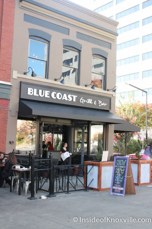 Blue Coast Grill and Bar, 37 Market Square, Knoxville, November 2013