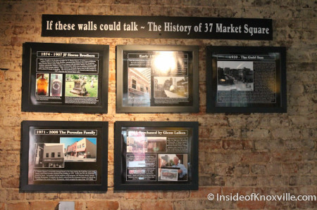 Cool History Wall,Blue Coast Grill and Bar, 37 Market Square, Knoxville, November 2013
