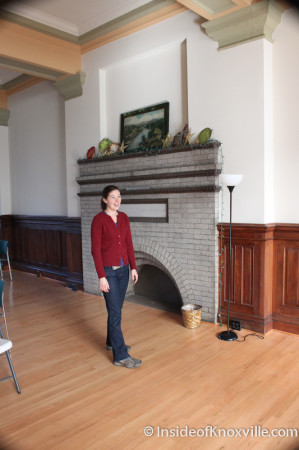 Charlotte Tolley inside the Southern Railway Depot, Knoxville, January 2014