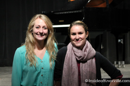 Danielle Roos and Kerri Koczen of Yellow Rose Productions, Knoxville, January 2014