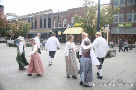 English Country Dancing on Market Square, Knoxville, Fall 2013