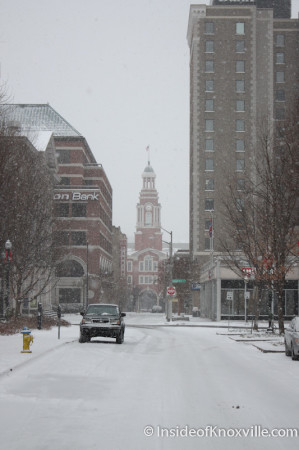 Market Street, Knoxville in the Snow, January 2014